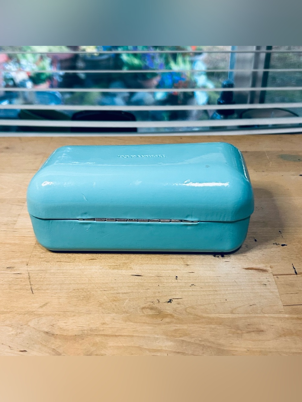 TIFFANY & Co. Blue Sunglasses Hard Case Large Authentic - Picture 2 of 8